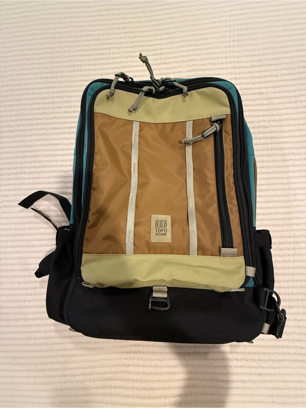 Topo Designs Global Travel Bag 30L Brown, Teal & Black, Like New - Picture 11 of 16